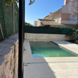 Piscina de obra con gresite